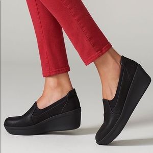 Clarks Cloudsteppers Step Rose Moon Slip-On Wedges